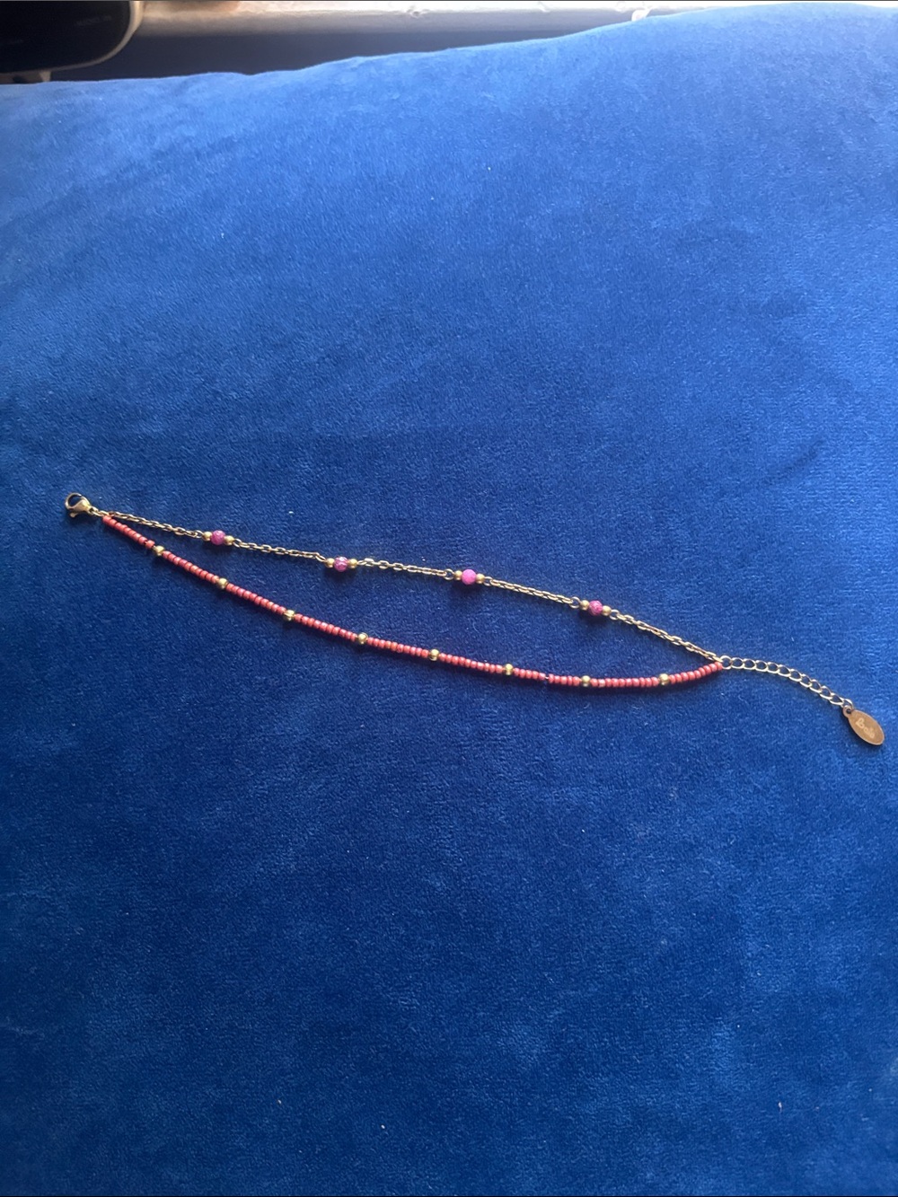 Delicate Pink Bead Double-Layer bracelet - Brand